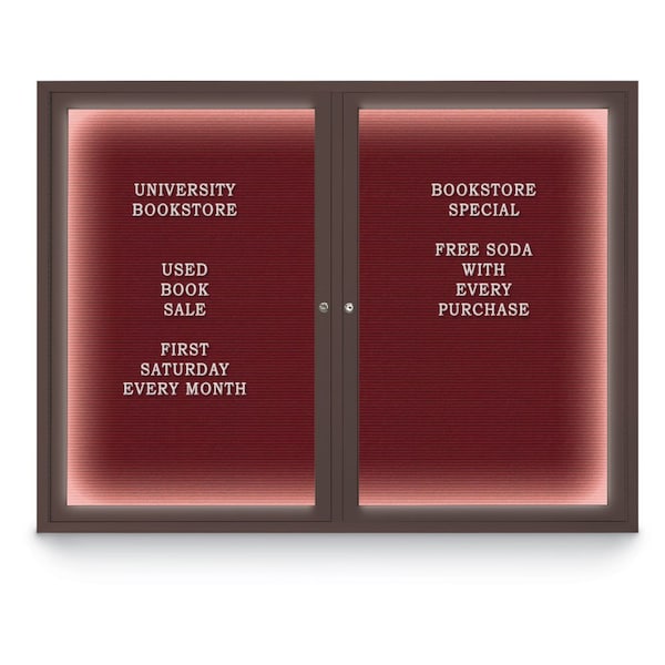 Hinge-less Radius Corkboard, 11"x13-1/2", Satin Alum Frame/Forbo